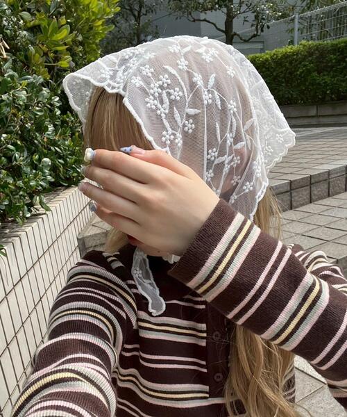 WEGO（ウィゴー）の「WEGO/レースバブーシュカ（その他ヘアアクセサリー・レディース・その他1/その他2・FREE）」の2枚目の写真