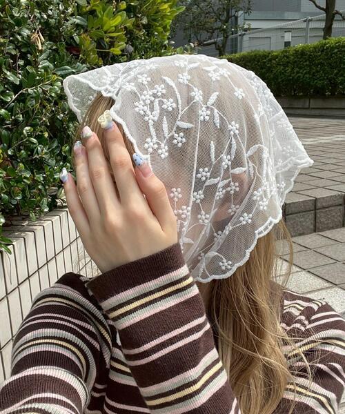 WEGO（ウィゴー）の「WEGO/レースバブーシュカ（その他ヘアアクセサリー・レディース・その他1/その他2・FREE）」の3枚目の写真