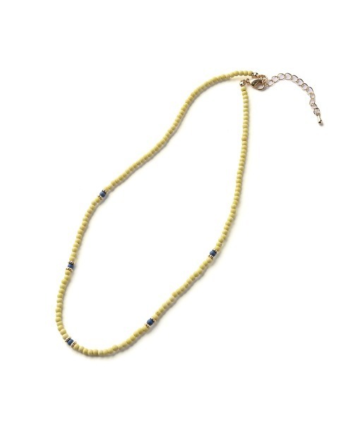 marjour(マージュール)の「SYNTHETIC STONE COLOR NECKLACE(ネックレス・レディース・イエロー/ブルー・FREE)」の10枚目の写真