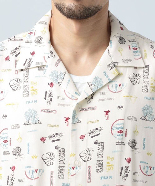 セール】[夏映え柄シャツ]アソート柄半袖シャツ（シャツ