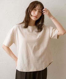 【NOAHL】ヴィンテージライク刺繍オーバーT
