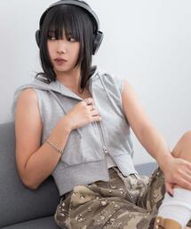 WEGO | WEGO/【25年春夏新作】ノースリーブジップパーカー(パーカー)