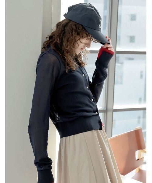 Re:EDIT（リエディ）の「[2025 SUMMER COLLECTION]ロゴ刺繍キャップ（キャップ・レディース・ネイビー/ホワイト/ブラック・FREE）」の10枚目の写真