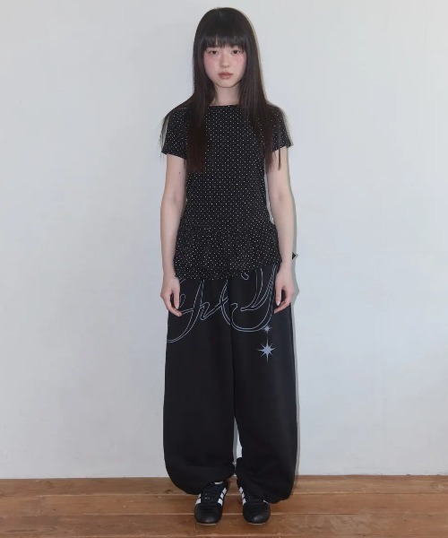 tシャツ A'GEM/9 × .kom 「 FANCY CLUB/ファンシークラブ」  Frill Layered Dot Tee/フリルレイヤード A'GEM/9 × .kom 『 FANCY CLUB/ファンシークラブ』 Frill