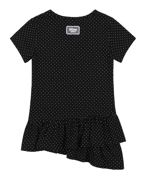 FANCY CLUB（ファンシークラブ）の「A'GEM/9 × .kom 『 FANCY CLUB/ファンシークラブ』  Frill Layered Dot Tee/フリルレイヤード ドット Tシャツ（Tシャツ/カットソー・レディース・ホワイト/ブラック・FREE）」の8枚目の写真