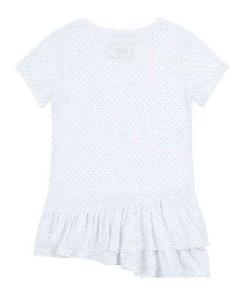 FANCY CLUB（ファンシークラブ）の「A'GEM/9 × .kom 『 FANCY CLUB/ファンシークラブ』  Frill Layered Dot Tee/フリルレイヤード ドット Tシャツ（Tシャツ/カットソー・レディース・ホワイト/ブラック・FREE）」の10枚目の写真