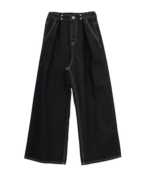 earth music&ecology（アースミュージックアンドエコロジー）の「タックホックデニムパンツ（デニムパンツ・レディース・ライトグレー/ライトインディゴブルー/ブラック・S/M）」の19枚目の写真