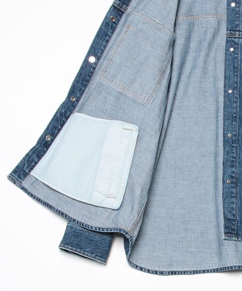 DOUBLE STANDARD CLOTHING（ダブルスタンダードクロージング）の「13.5oz デニムジャケット（デニムジャケット・レディース・インディゴブルー・36/38）」の15枚目の写真