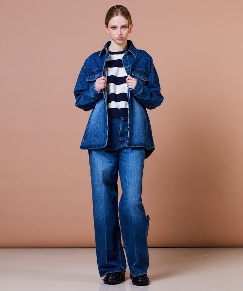 DOUBLE STANDARD CLOTHING（ダブルスタンダードクロージング）の「13.5oz デニムジャケット（デニムジャケット・レディース・インディゴブルー・36/38）」の3枚目の写真