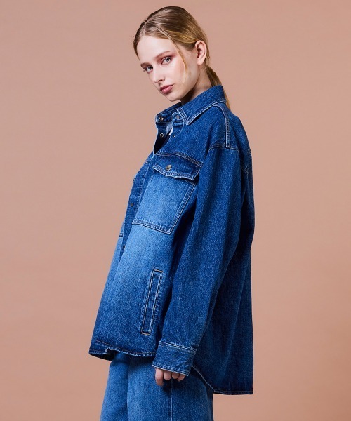 DOUBLE STANDARD CLOTHING（ダブルスタンダードクロージング）の「13.5oz デニムジャケット（デニムジャケット・レディース・インディゴブルー・36/38）」の6枚目の写真