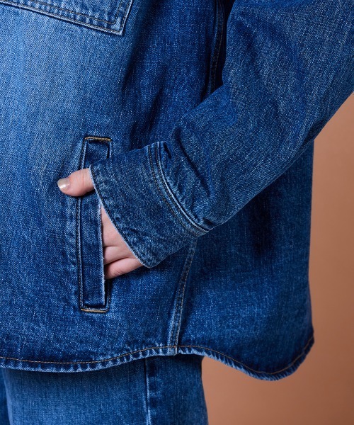 DOUBLE STANDARD CLOTHING（ダブルスタンダードクロージング）の「13.5oz デニムジャケット（デニムジャケット・レディース・インディゴブルー・36/38）」の13枚目の写真