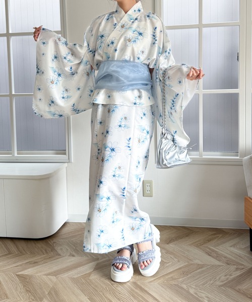 WEGO(ウィゴー)の「WEGO/【25年春夏新作】2WAY浴衣(浴衣・レディース・その他1/その他2/その他3・FREE)」の8枚目の写真