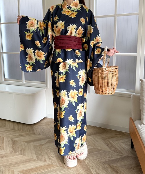 WEGO(ウィゴー)の「WEGO/【25年春夏新作】2WAY浴衣(浴衣・レディース・その他1/その他2/その他3・FREE)」の9枚目の写真