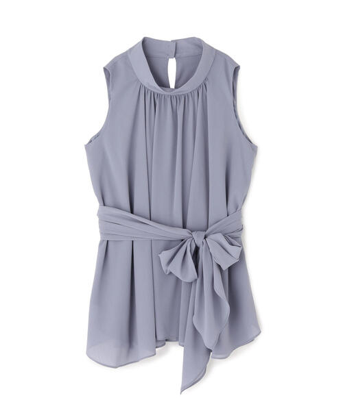 PROPORTION BODY DRESSING（プロポーションボディドレッシング）の「ベルト付楊柳ブラウス / 1215210700（シャツ/ブラウス・レディース・ブルー/ホワイト系その他・FREE）」の12枚目の写真