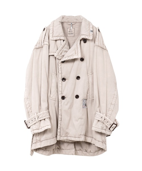 Maison MIHARA YASUHIRO(メゾンミハラヤスヒロ)の「Puffer Trench Coat(トレンチコート・レディース・ブラック/ベージュ・40/36/38)」の1枚目の写真