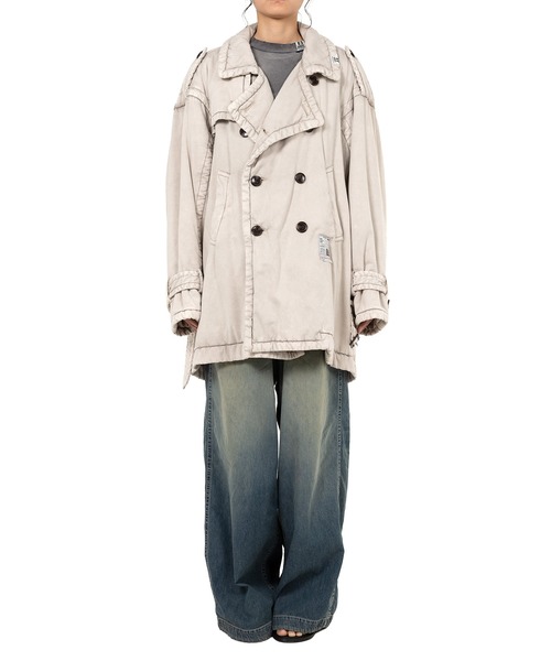 Maison MIHARA YASUHIRO(メゾンミハラヤスヒロ)の「Puffer Trench Coat(トレンチコート・レディース・ブラック/ベージュ・40/36/38)」の17枚目の写真