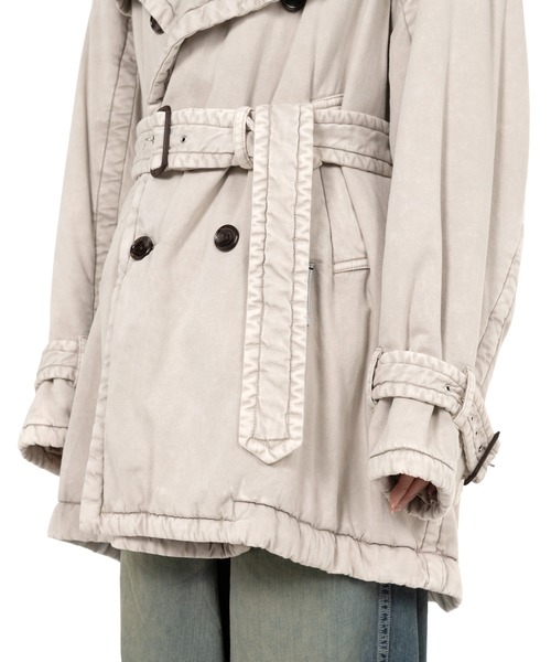 Maison MIHARA YASUHIRO(メゾンミハラヤスヒロ)の「Puffer Trench Coat(トレンチコート・レディース・ブラック/ベージュ・40/36/38)」の19枚目の写真