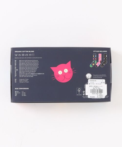 Happy Socks(ハッピーソックス)の「◆Happy Socks◆ 3-Pack Mixed Cat Socks Gift Set(ソックス/靴下・レディース・その他・SMALL/MEDIUM)」の2枚目の写真