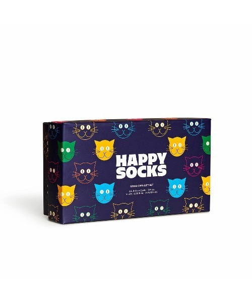 Happy Socks(ハッピーソックス)の「◆Happy Socks◆ 3-Pack Mixed Cat Socks Gift Set(ソックス/靴下・レディース・その他・SMALL/MEDIUM)」の1枚目の写真