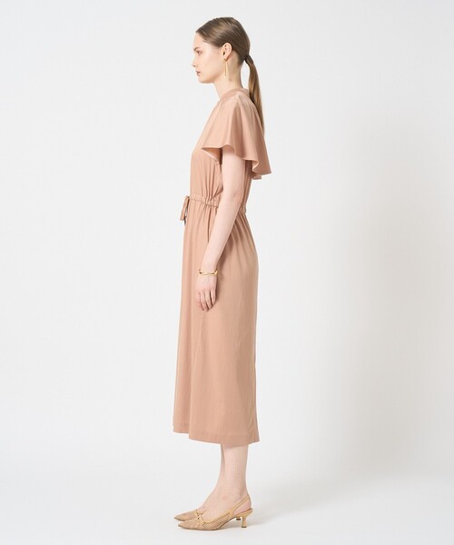 ANAYI(アナイ)の「キュプラナイロンケープワンピース(ドレス・レディース・ネイビー/コーラル・38/36/34)」の4枚目の写真