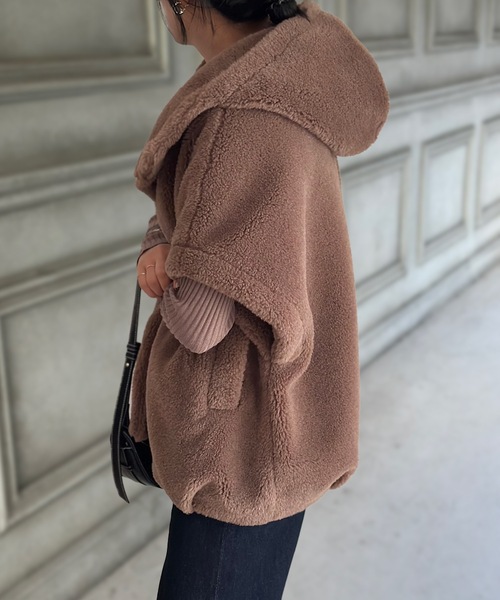 スタンドフーディ―ファーポンチョ Emma Taylor│STYLEDOOR スタイルドア