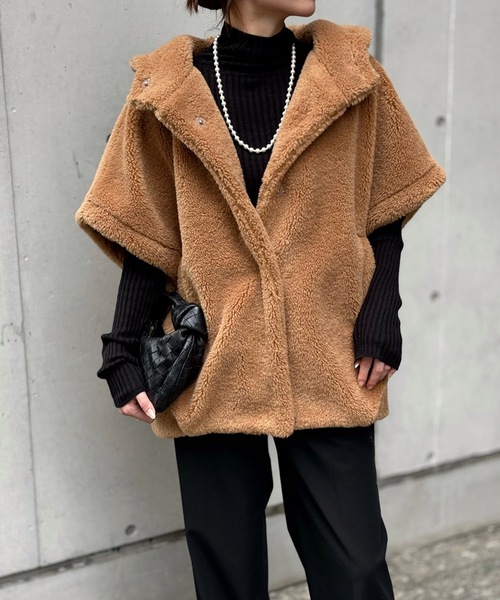 スタンドフーディ―ファーポンチョ Emma Taylor│STYLEDOOR スタイルドア