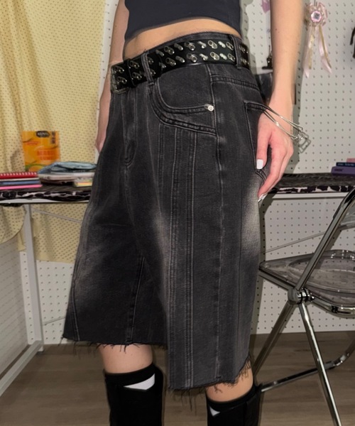SHAGGIE(シャギー)の「カットオフオーバーハーフパンツ(その他パンツ・レディース・ブルー/ブラック・FREE)」の17枚目の写真