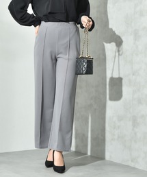 カットジョーゼットストレートパンツ