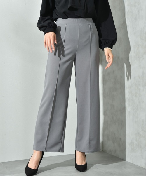 INTERPLANET（インタープラネット）の「カットジョーゼットストレートパンツ（その他パンツ・レディース・グレー/ブラック/モカ・FREE）」の10枚目の写真