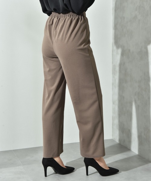 INTERPLANET（インタープラネット）の「カットジョーゼットストレートパンツ（その他パンツ・レディース・グレー/ブラック/モカ・FREE）」の20枚目の写真