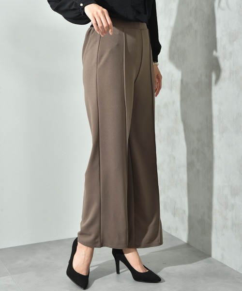 INTERPLANET（インタープラネット）の「カットジョーゼットストレートパンツ（その他パンツ・レディース・グレー/ブラック/モカ・FREE）」の21枚目の写真