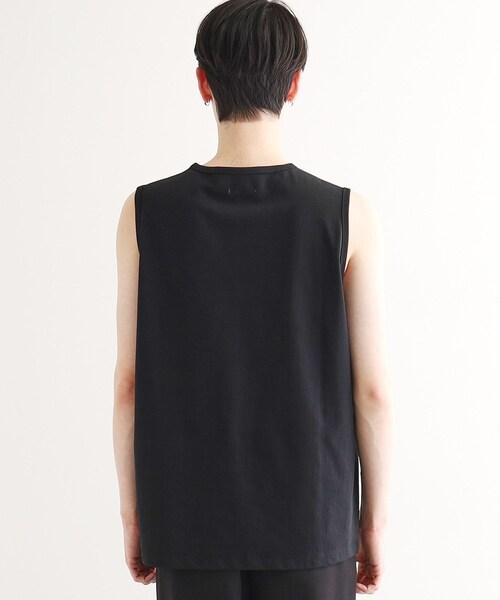 tk.TAKEO KIKUCHI（ティーケータケオキクチ）の「【接触冷感／UVカット／抗菌】フレンドリークールノースリーブカットソー（Tシャツ/カットソー・メンズ・ホワイト/ブラック/チャコールグレー・01/02/03）」の15枚目の写真