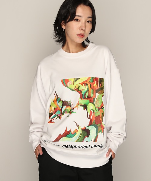 Nujabes】ヌジャベス Metaphorical Music クルーネック スウェット Nujabes】ヌジャベス Metaphorical Music クルーネック スウェット