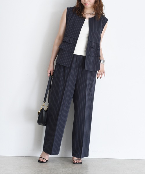 ティアードミニフリル ジレ&パンツ セットアップ Eimee Law