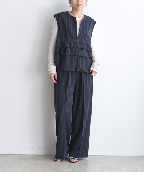 ティアードミニフリル ジレ&パンツ セットアップ Eimee Law│Eimee Law