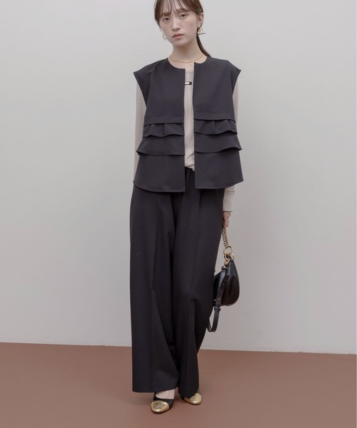 ティアードミニフリル ジレ&パンツ セットアップ Eimee Law│Eimee Law