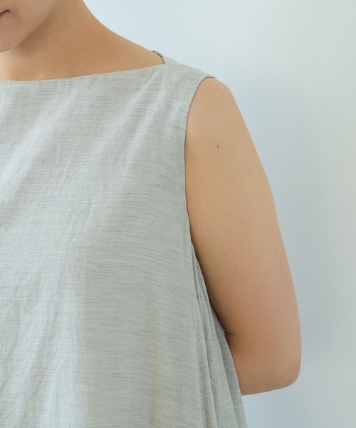 yuni(ユニ )の「△コットンシルク プロダクトダイ レイヤードワンピース(ワンピース・レディース・チャコールグレー/グレー/ベージュ・FREE)」の21枚目の写真