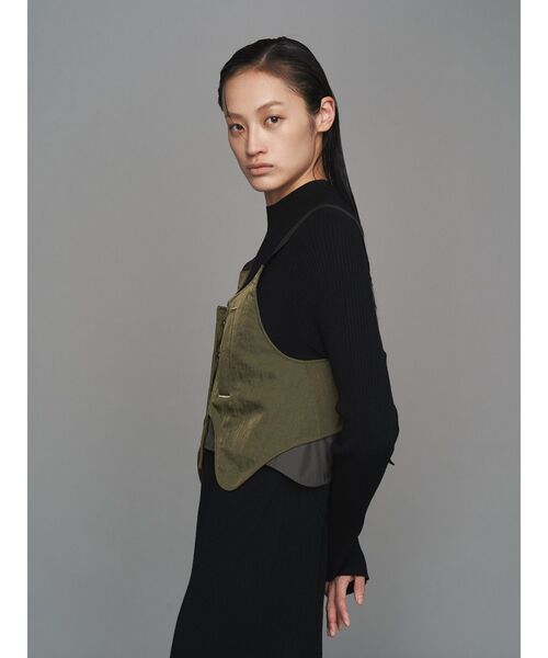 CURVE FLAP FIELD BUSTIER「セットアップ着用可能」 / カーブフラップフィールドビスチェ レディース CURVE FLAP FIELD BUSTIER【セットアップ着用可能】 / カーブ