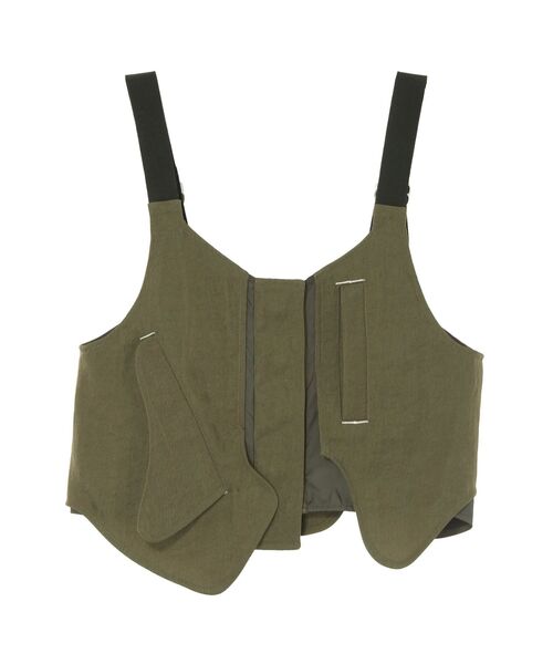 CURVE FLAP FIELD BUSTIER「セットアップ着用可能」 / カーブフラップフィールドビスチェ レディース CURVE FLAP FIELD BUSTIER【セットアップ着用可能】 / カーブ