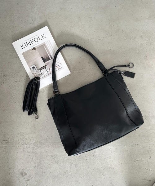 MYMOOD.(マイムード)の「【A4収納可能/通勤/通学】PU2WAYショルダーバッグ トートバッグ(ショルダーバッグ・レディース・ブラウン/ブラック・FREE)」の11枚目の写真