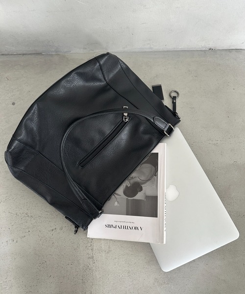 MYMOOD.(マイムード)の「【A4収納可能/通勤/通学】PU2WAYショルダーバッグ トートバッグ(ショルダーバッグ・レディース・ブラウン/ブラック・FREE)」の14枚目の写真