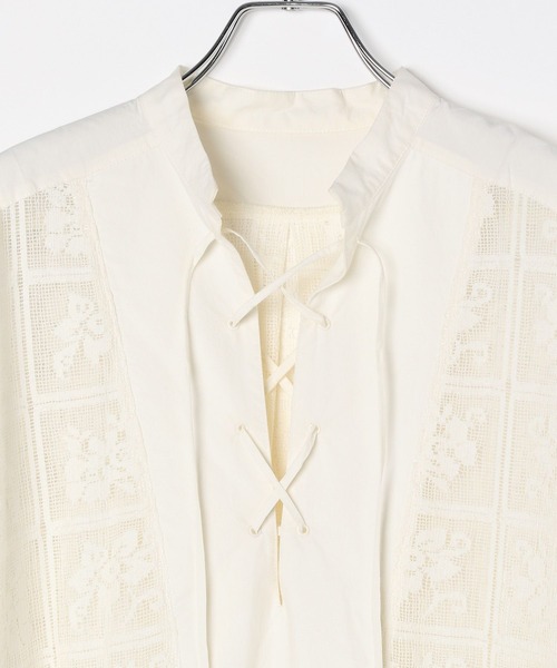 BAYFLOW（ベイフロー）の「【EF(エフ)】レースカフタンドレス（WOMEN）（ワンピース・レディース・オフホワイト/ブラック・FREE）」の9枚目の写真