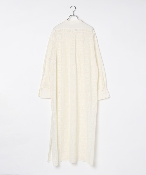 BAYFLOW（ベイフロー）の「【EF(エフ)】レースカフタンドレス（WOMEN）（ワンピース・レディース・オフホワイト/ブラック・FREE）」の12枚目の写真