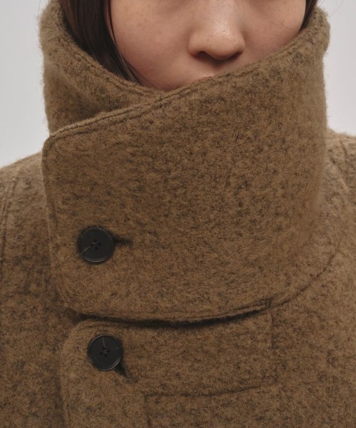 TODAYFUL Standcollar Boucle Jacket スタンドカラーブークレ