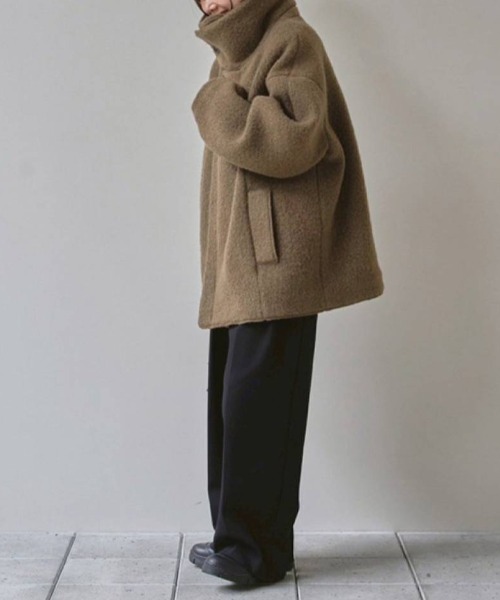 TODAYFUL Standcollar Boucle Jacket スタンドカラーブークレ