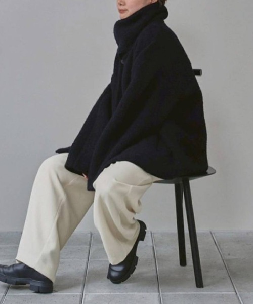 TODAYFUL Standcollar Boucle Jacket スタンドカラーブークレ