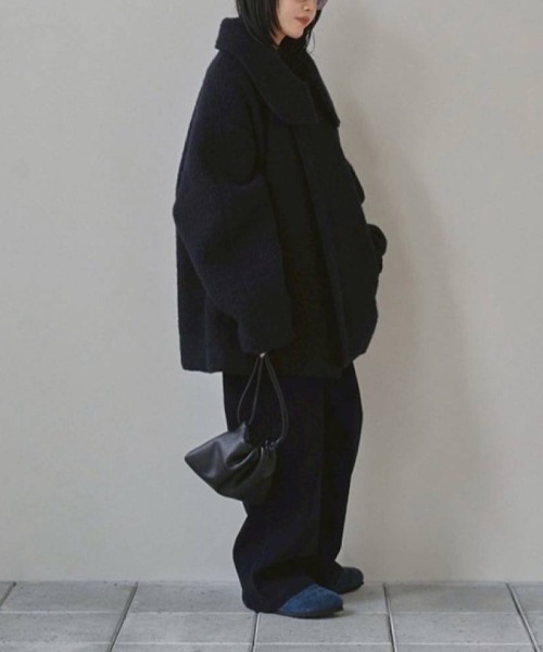 TODAYFUL Standcollar Boucle Jacket スタンドカラーブークレ