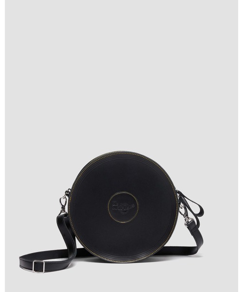 Dr.Martens ブラックショルダーバッグ Dr.martensの 7 INCH SATCHEL ミニ ショルダーバッグ｜送料無料