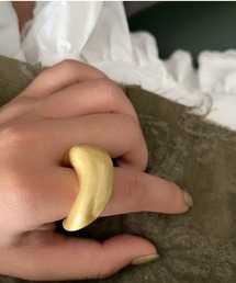 大人かわいいぷっくりメタルリング