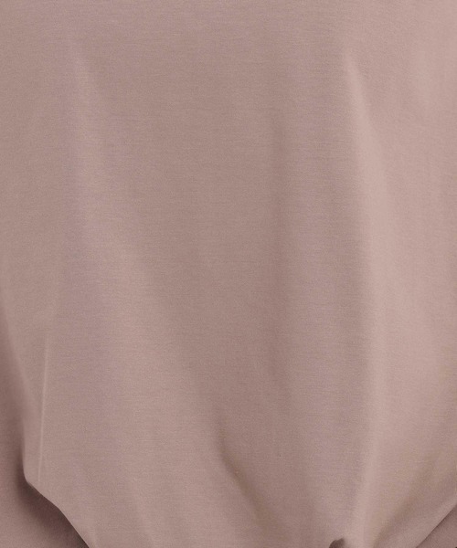 Andemiu(アンデミュウ)の「カットバルーンノースリーブ579074(Tシャツ/カットソー・レディース・モカ/オフホワイト/ブラック・FREE)」の7枚目の写真